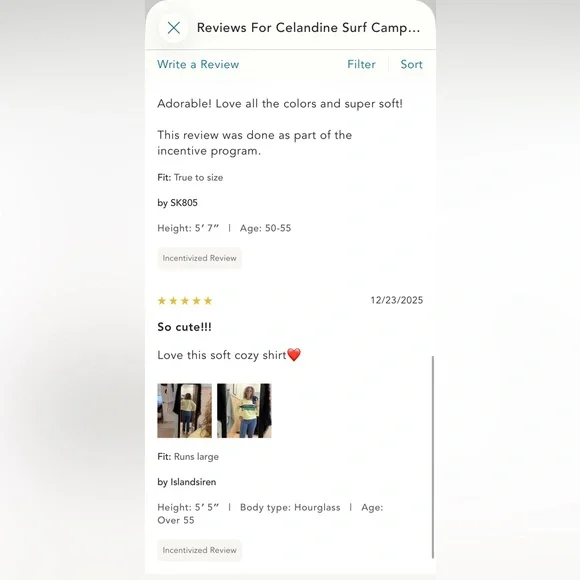 RESERVED for @kpharvey —Celandine NWT Surf sweatshirt;super cute. XXS/XS - Picture 12 of 14